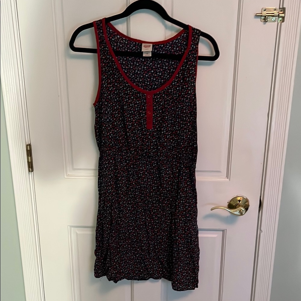 Mossimo Supply Co Black and Red Polka Dot Tank Top